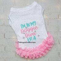 Sample Sale - Small In My Doggie Diva Era t shirt with ruffles or ruffles & bows